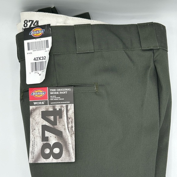 Dickies Olive Green Work Pants - Picture 1 of 3